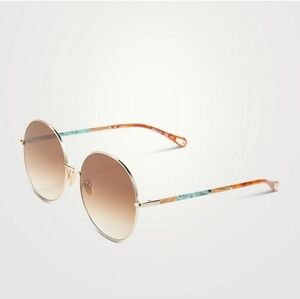 ☀️Chloe Round Gold Sunglasses
